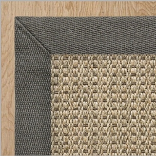 Autumn Slate Sisal 2 Inch Smokey Grey Linen Border 3.4(L) x 2.4W)